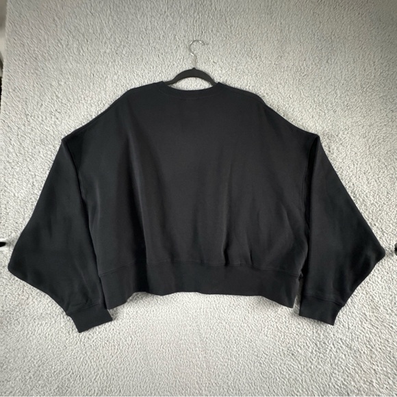 Nike Oversized Crewneck Sweatshirt Mod Crop Black Women’s Sz XL NWT - Picture 8 of 16